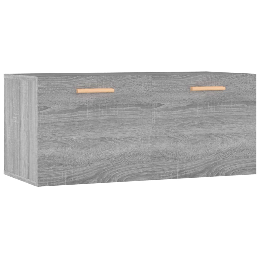 vidaXL Wall Cabinet Grey Sonoma 80x35x36.5 cm Engineered Wood