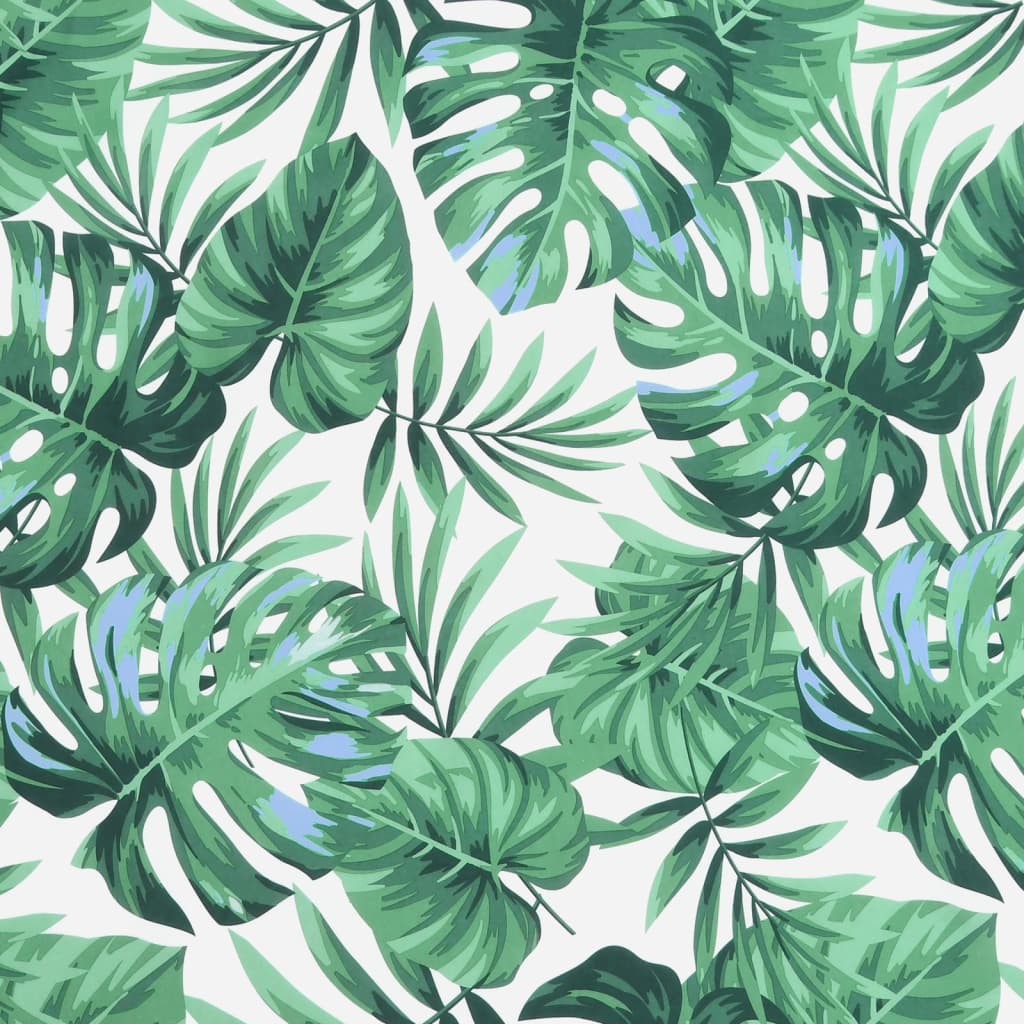 vidaXL Pallet Cushions 3 pcs Leaf Pattern Fabric