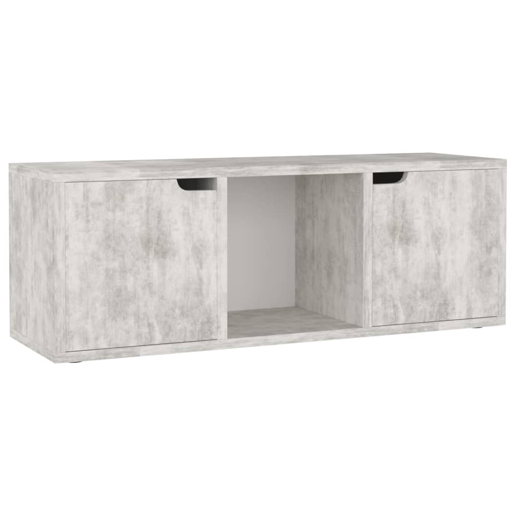 vidaXLTV Cabinet Concrete 88.5x27.5x30.5 cm Engineered Wood