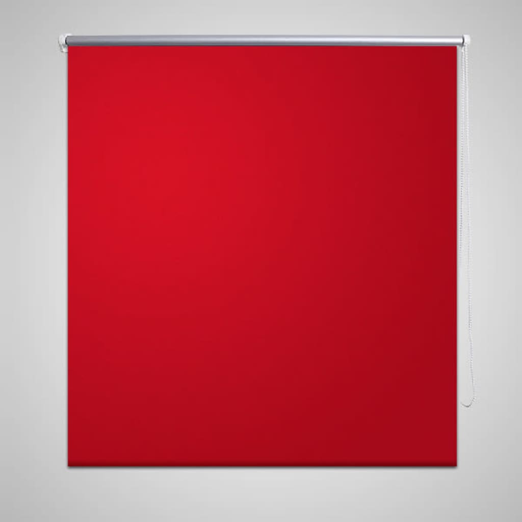 Roller Blind Blackout 120 x 175 cm Red