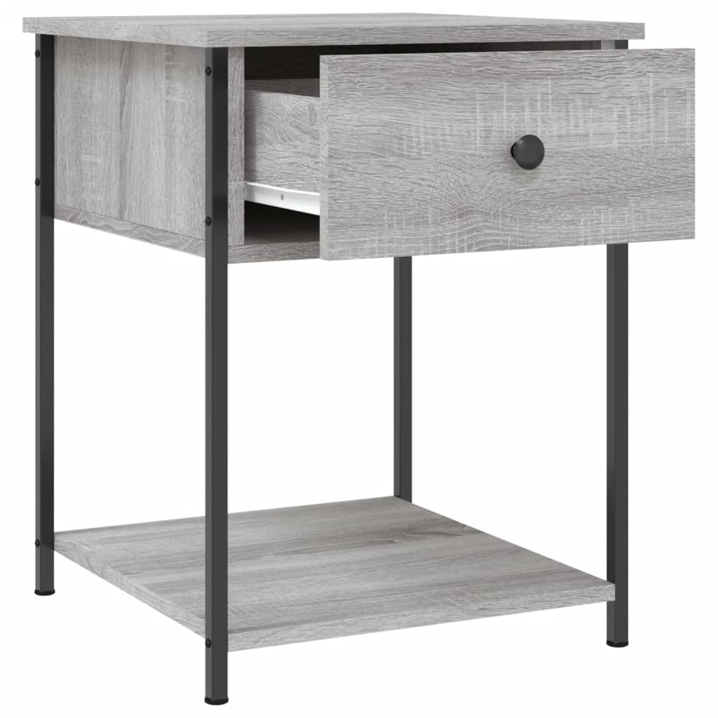 vidaXL Bedside Tables 2 pcs Grey Sonoma 44x45x58 cm Engineered Wood
