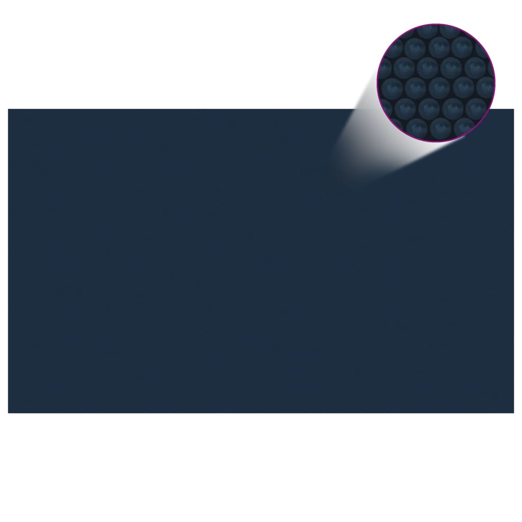 vidaXL Floating PE Solar Pool Film 1000x600 cm Black and Blue