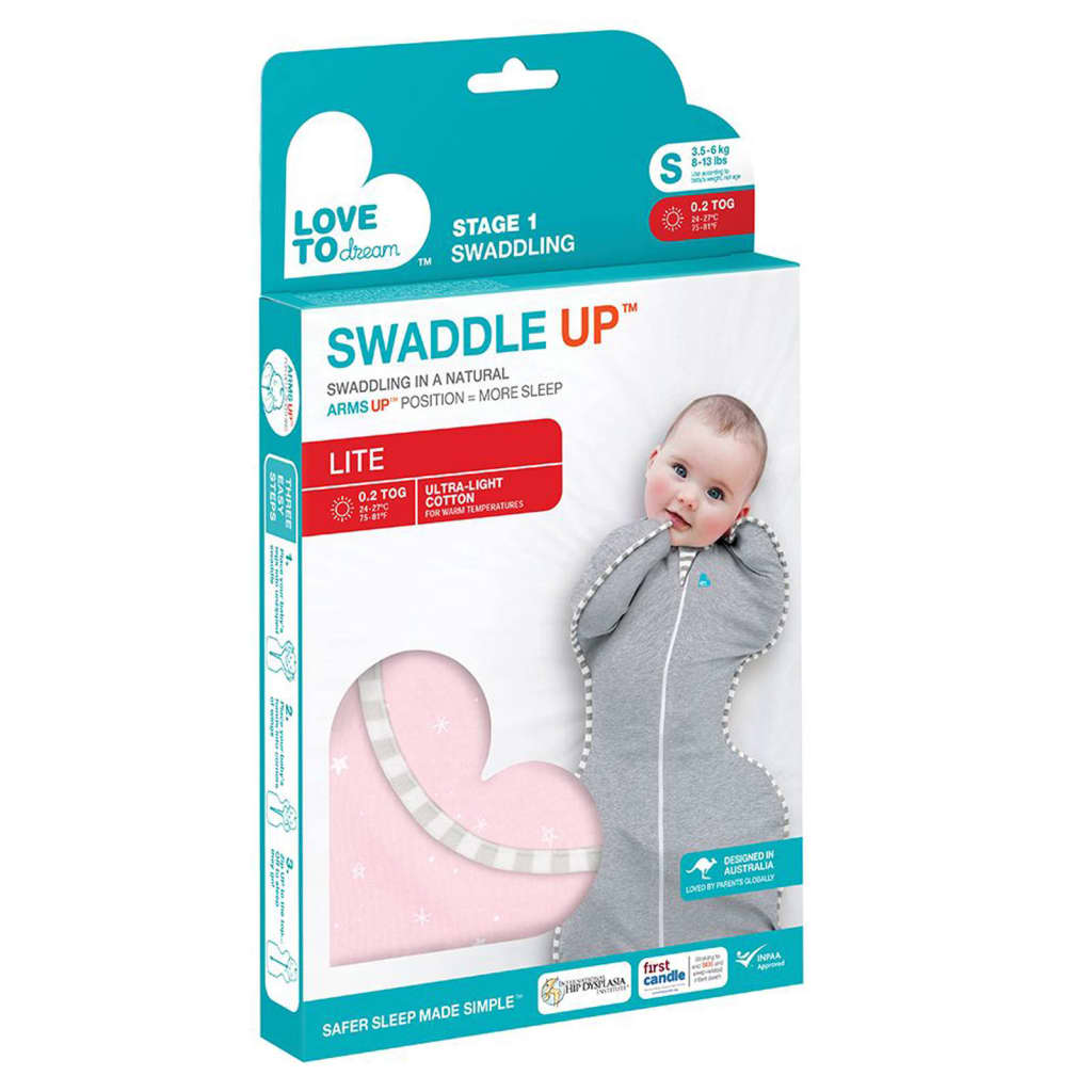Love to Dream Baby Swaddle Swaddle Up Lite Stage 1 S Pink