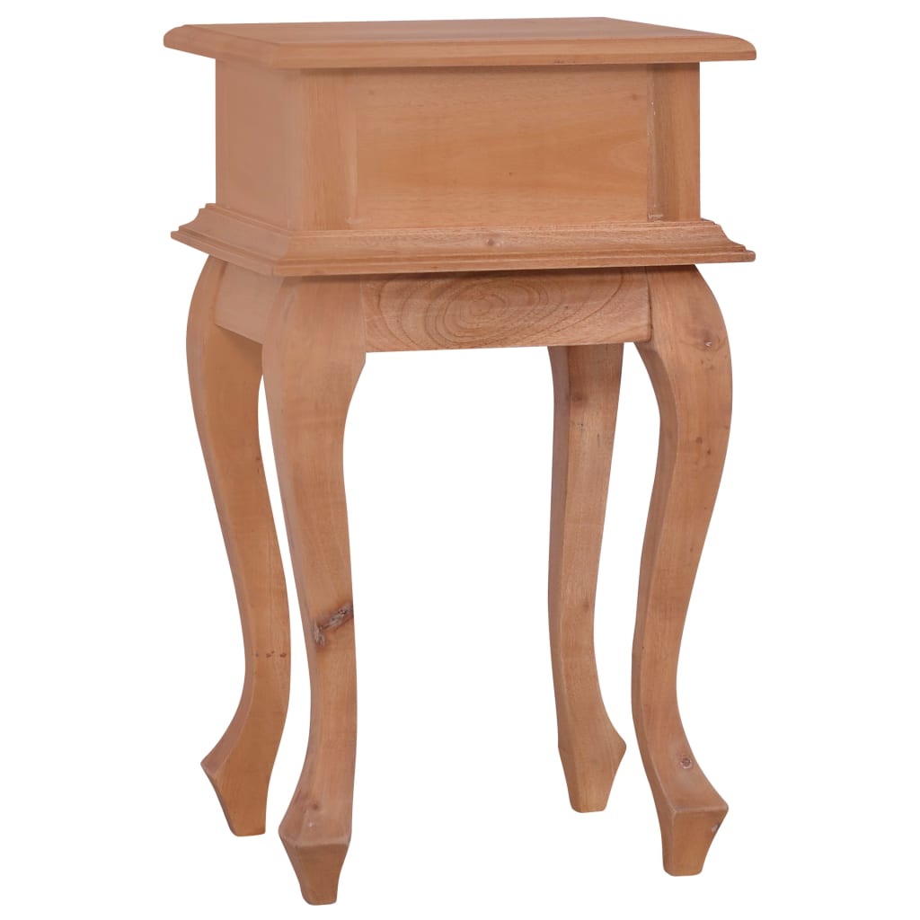vidaXL Bedside Table 35x30x60 cm Solid Mahogany Wood