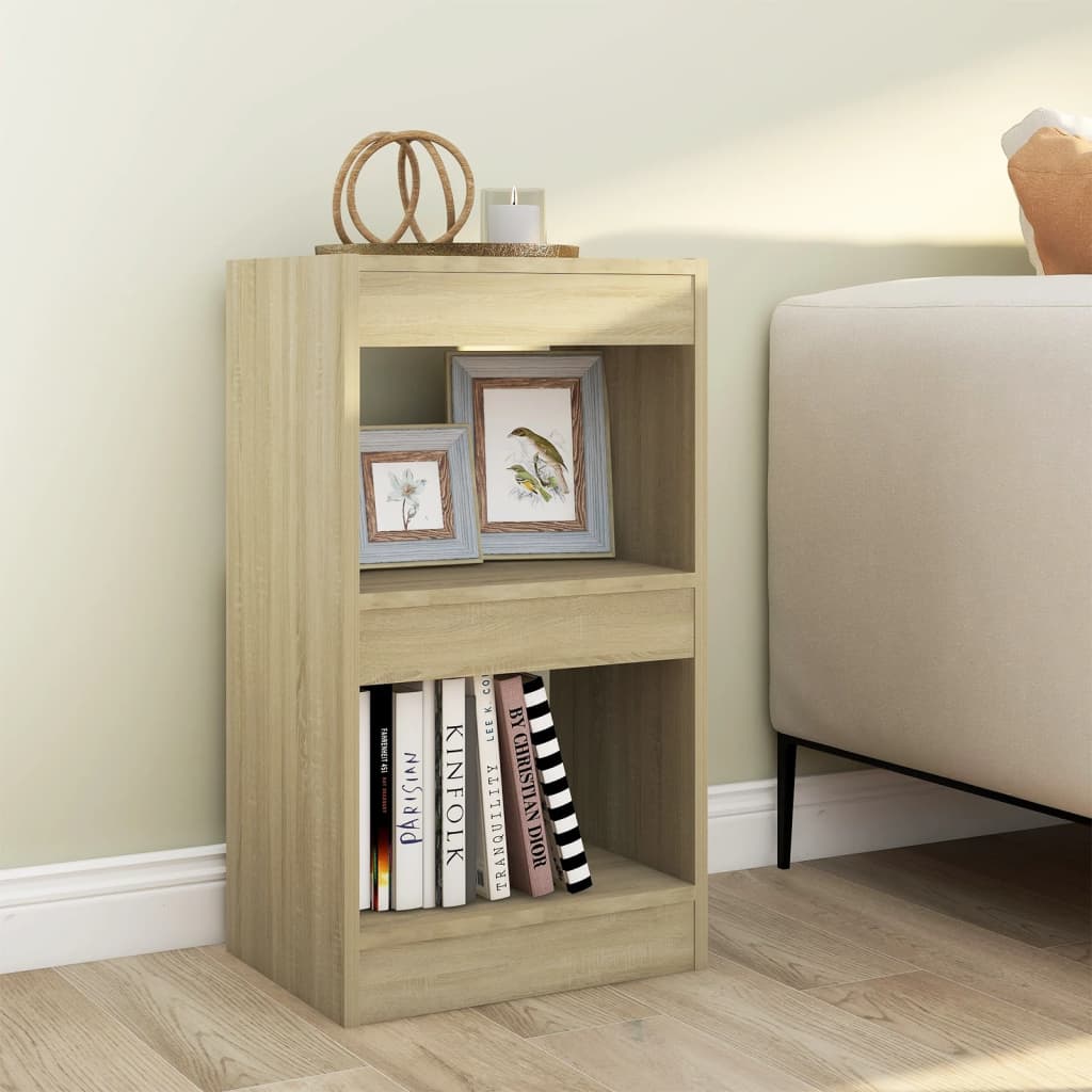 vidaXL Book Cabinet/Room Divider Sonoma Oak 40x30x72 cm