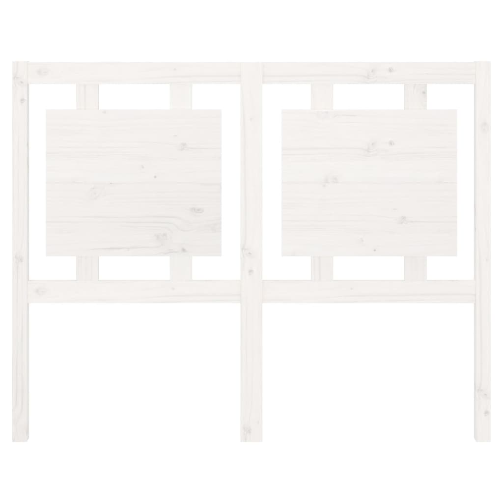 vidaXL Bed Headboard White 125.5x4x100 cm Solid Pine Wood