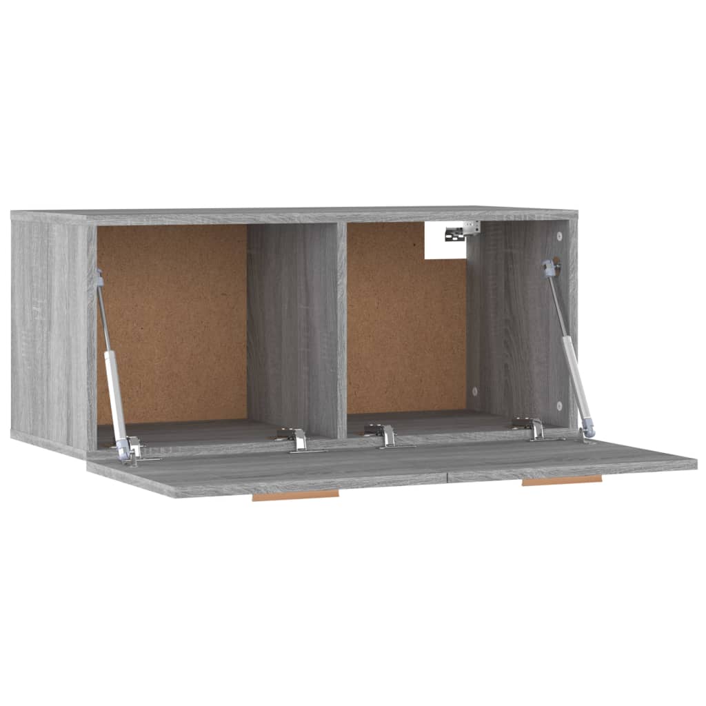 vidaXL Wall Cabinet Grey Sonoma 80x35x36.5 cm Engineered Wood