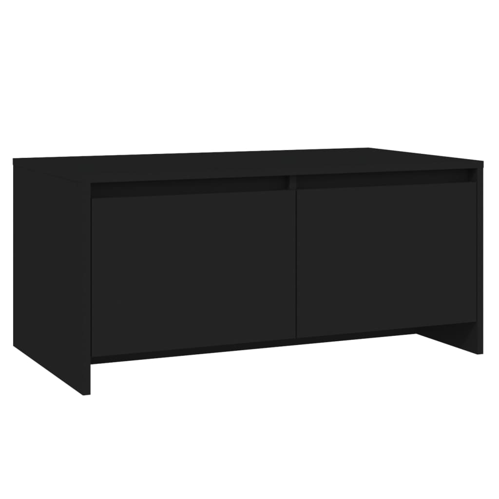vidaXL Coffee Table Black 90x50x41.5 cm Engineered Wood