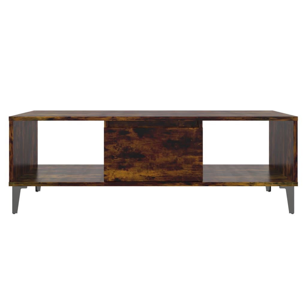 vidaXL Coffee Table Smoked Oak 103.5x60x35 cm Engineered Wood
