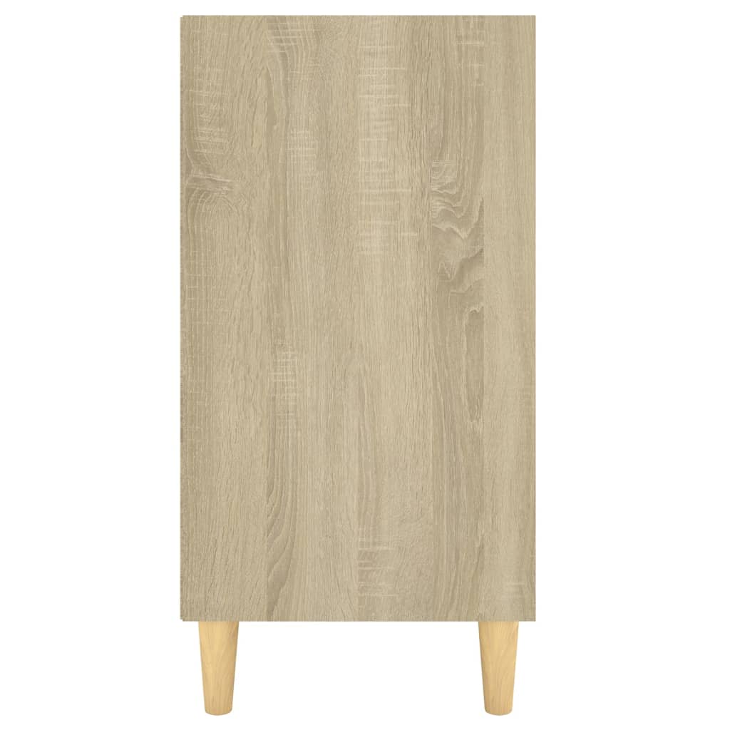 vidaXL Sideboard White and Sonoma Oak 103.5x35x70 cm Engineered Wood