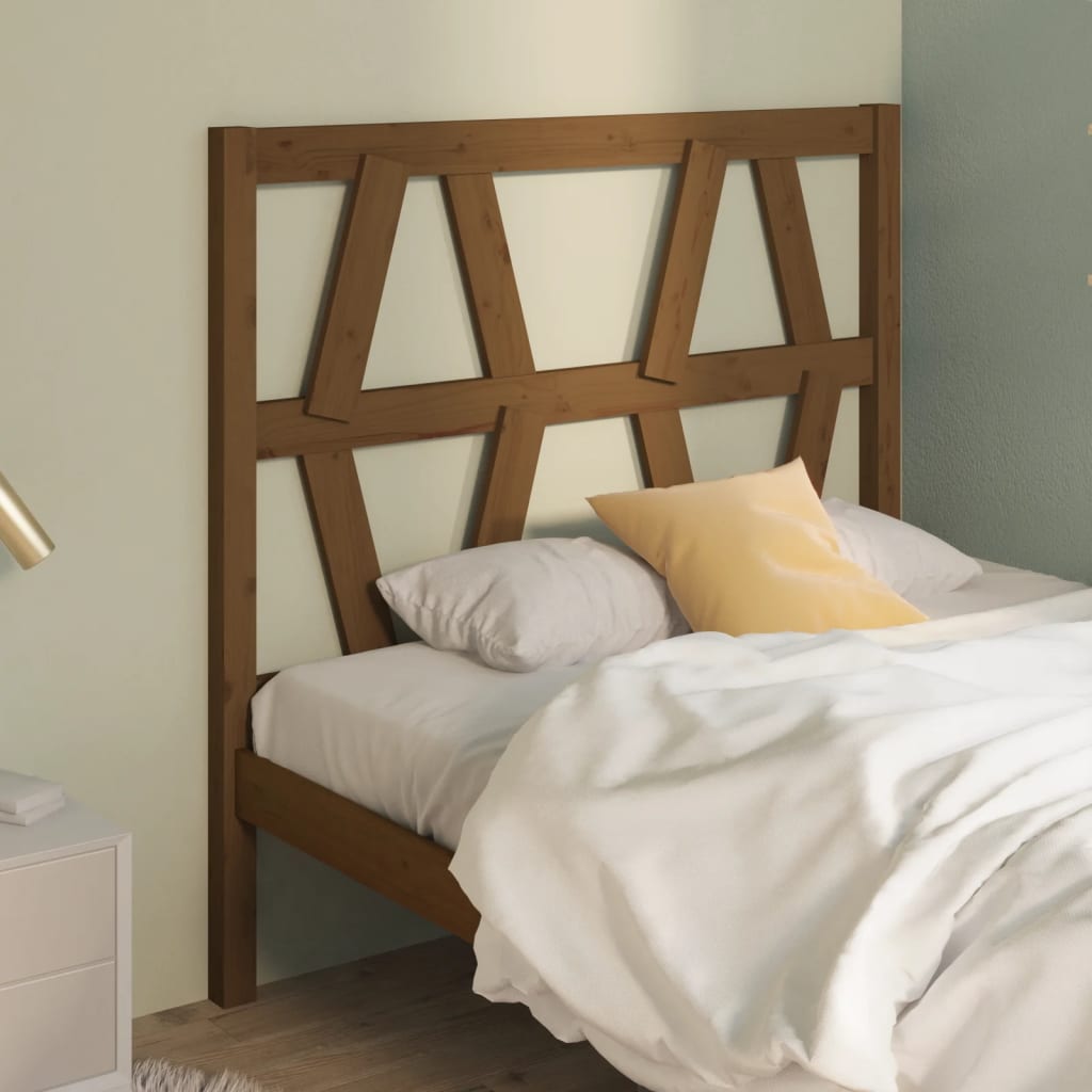 vidaXL Bed Headboard Honey Brown 96x4x100 cm Solid Wood Pine