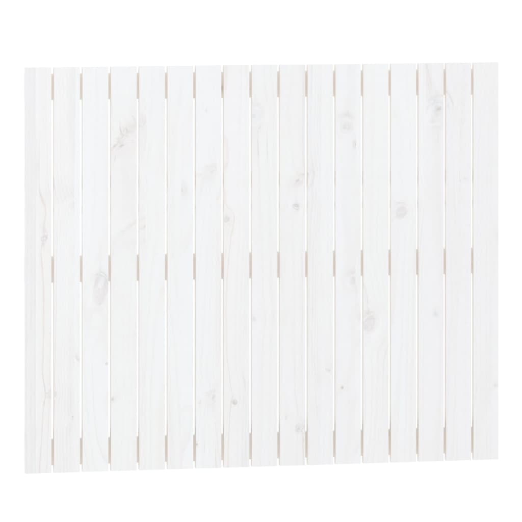 vidaXL Wall Headboard White 108x3x90 cm Solid Wood Pine