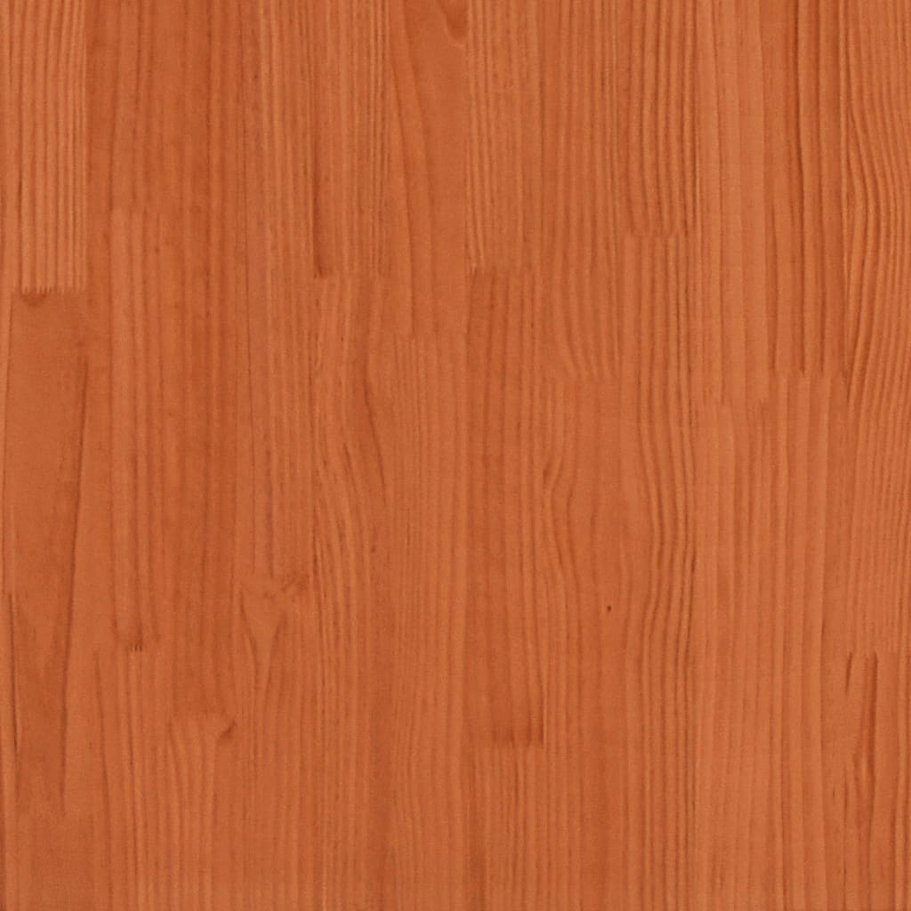 vidaXL Hall Bench Wax Brown 100x28x45 cm Solid Wood Pine