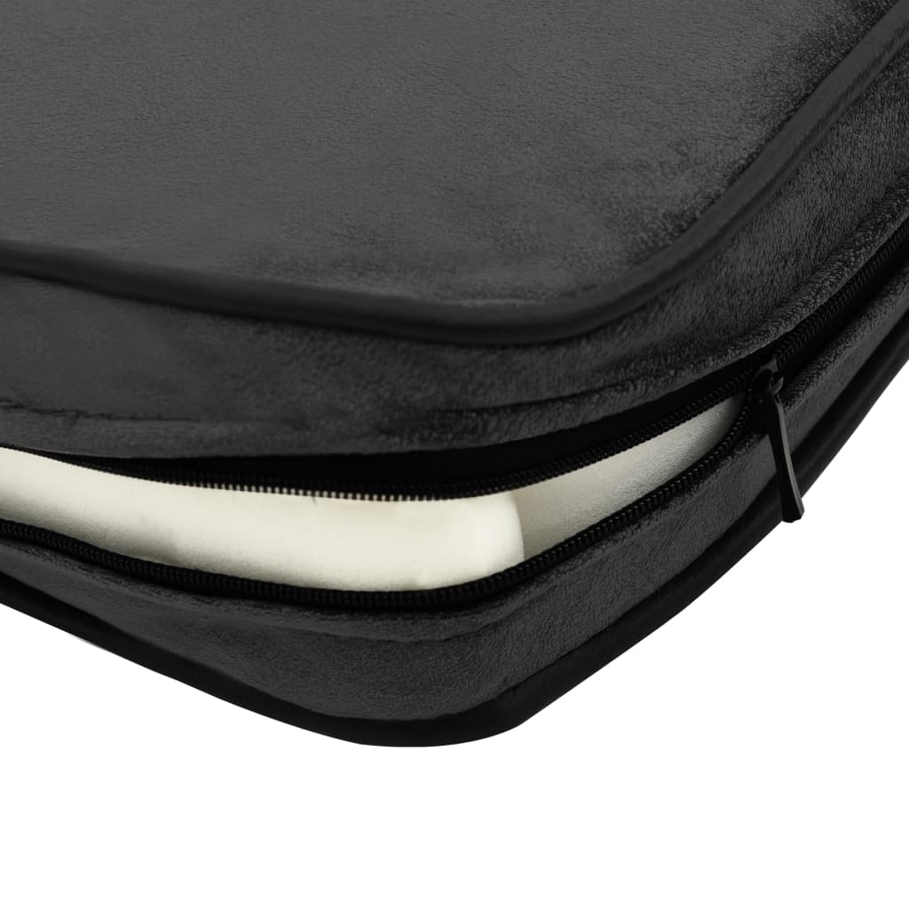 vidaXL Dog Sofa Foam Cushion Dark Grey 60x43x30 cm Plush&Faux Leather