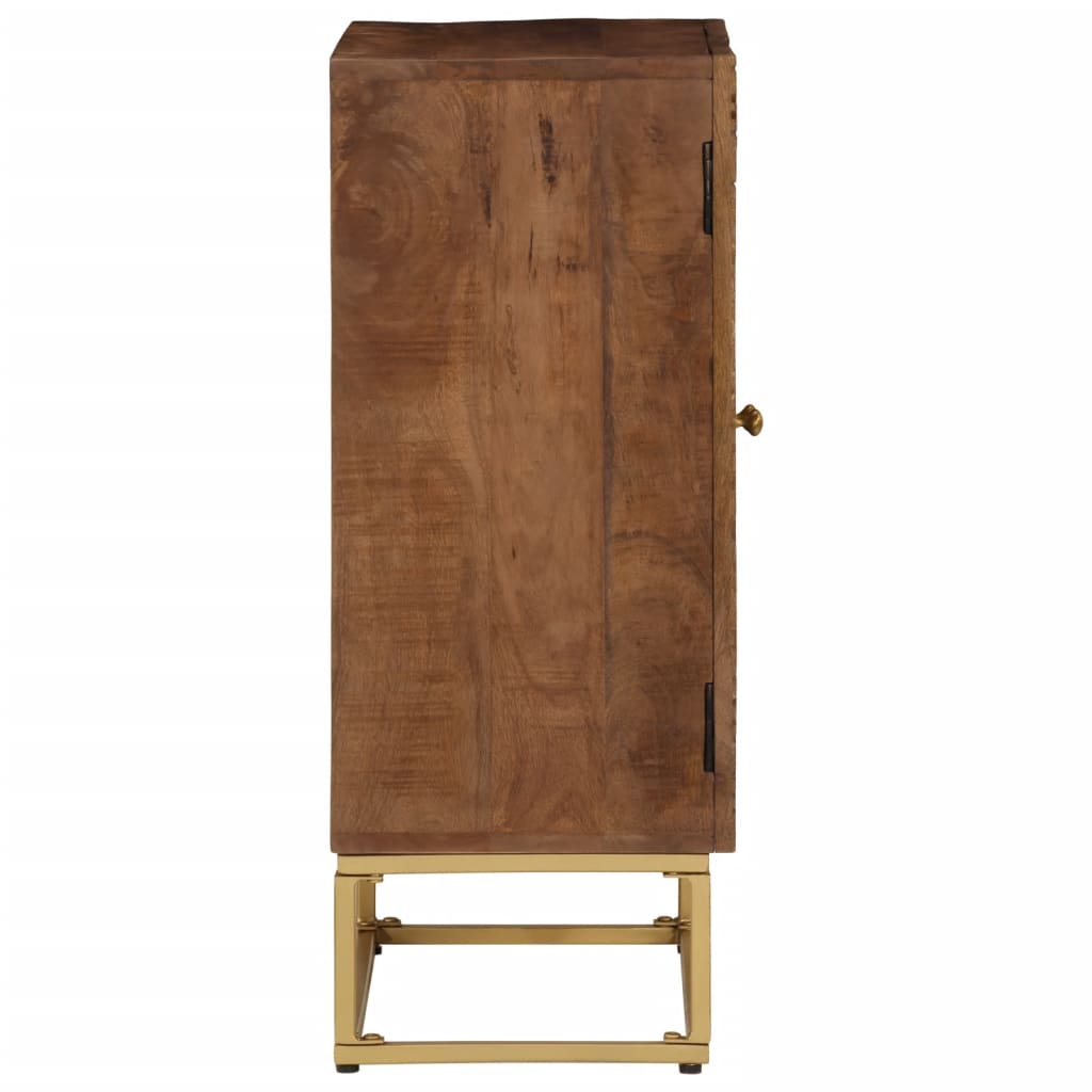 vidaXL Sideboard 55x30x76 cm Solid Wood Mango and Iron