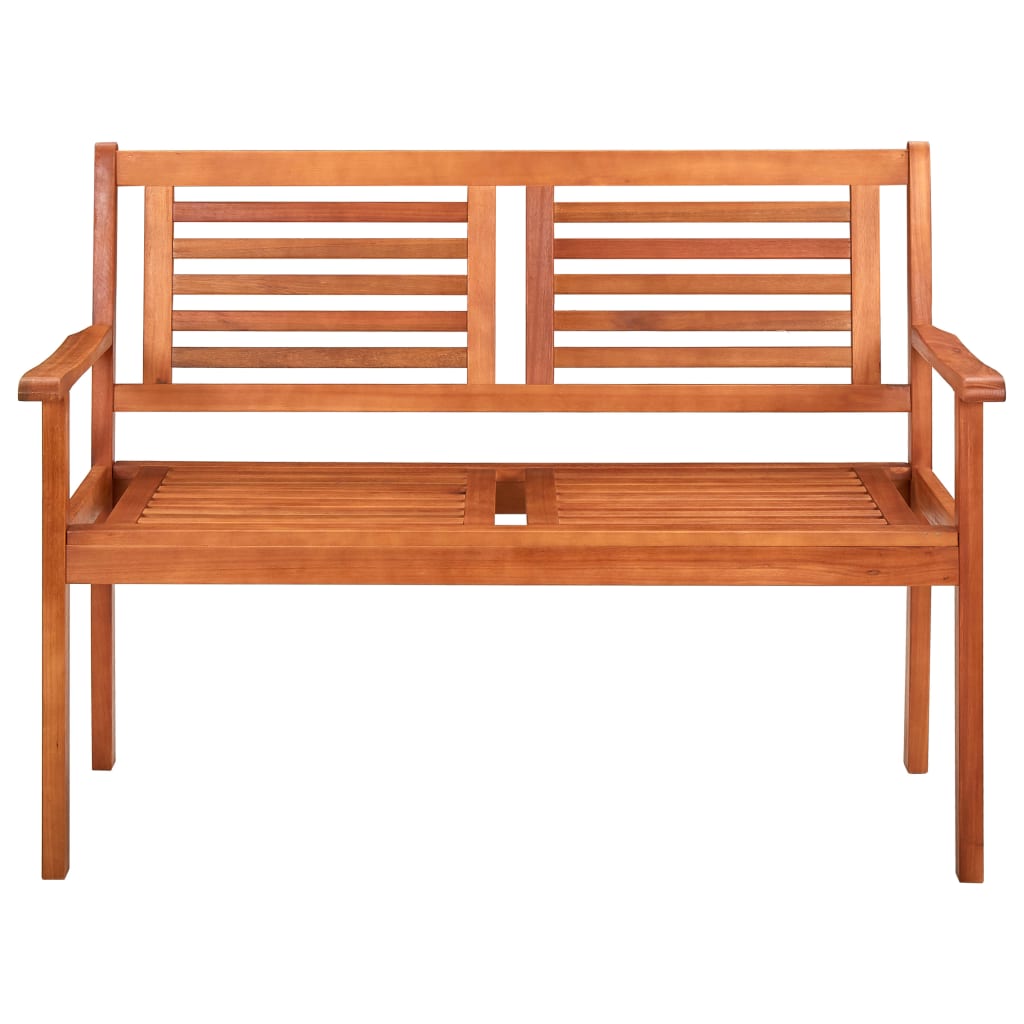 vidaXL 2-Seater Garden Bench 120 cm Solid Eucalyptus Wood