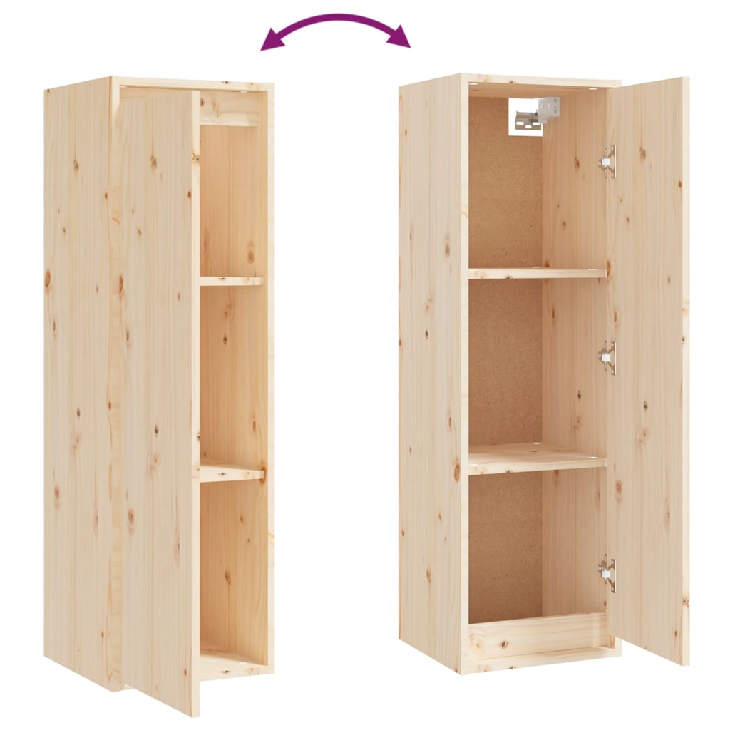vidaXL Wall Cabinet 30x30x100 cm Solid Pinewood