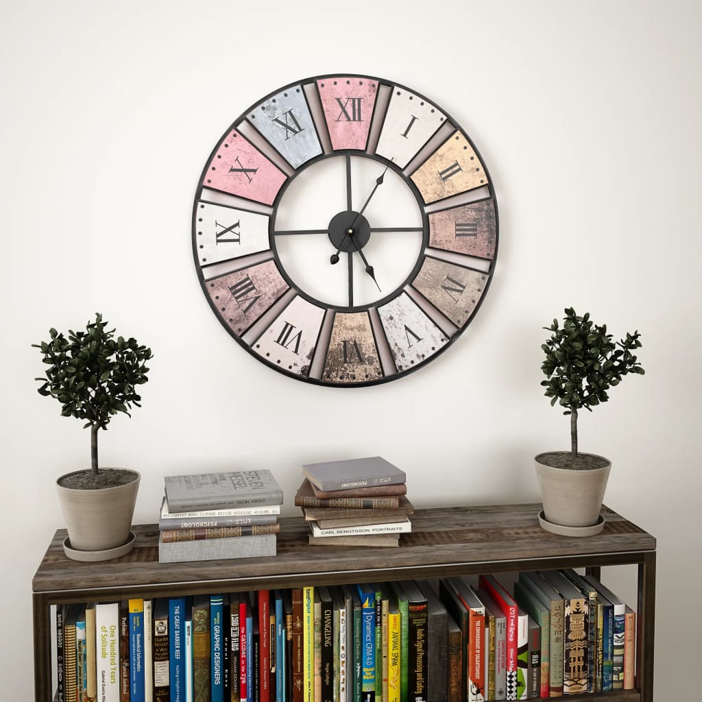 vidaXL Vintage Wall Clock with Quartz Movement 60 cm XXL