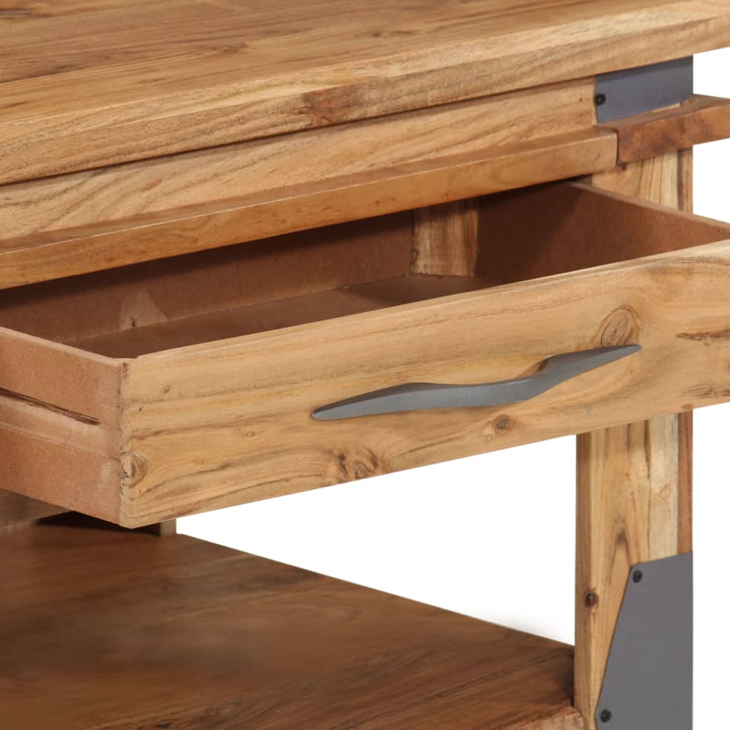 vidaXL Coffee Table 110x52x45 cm Solid Acacia Wood