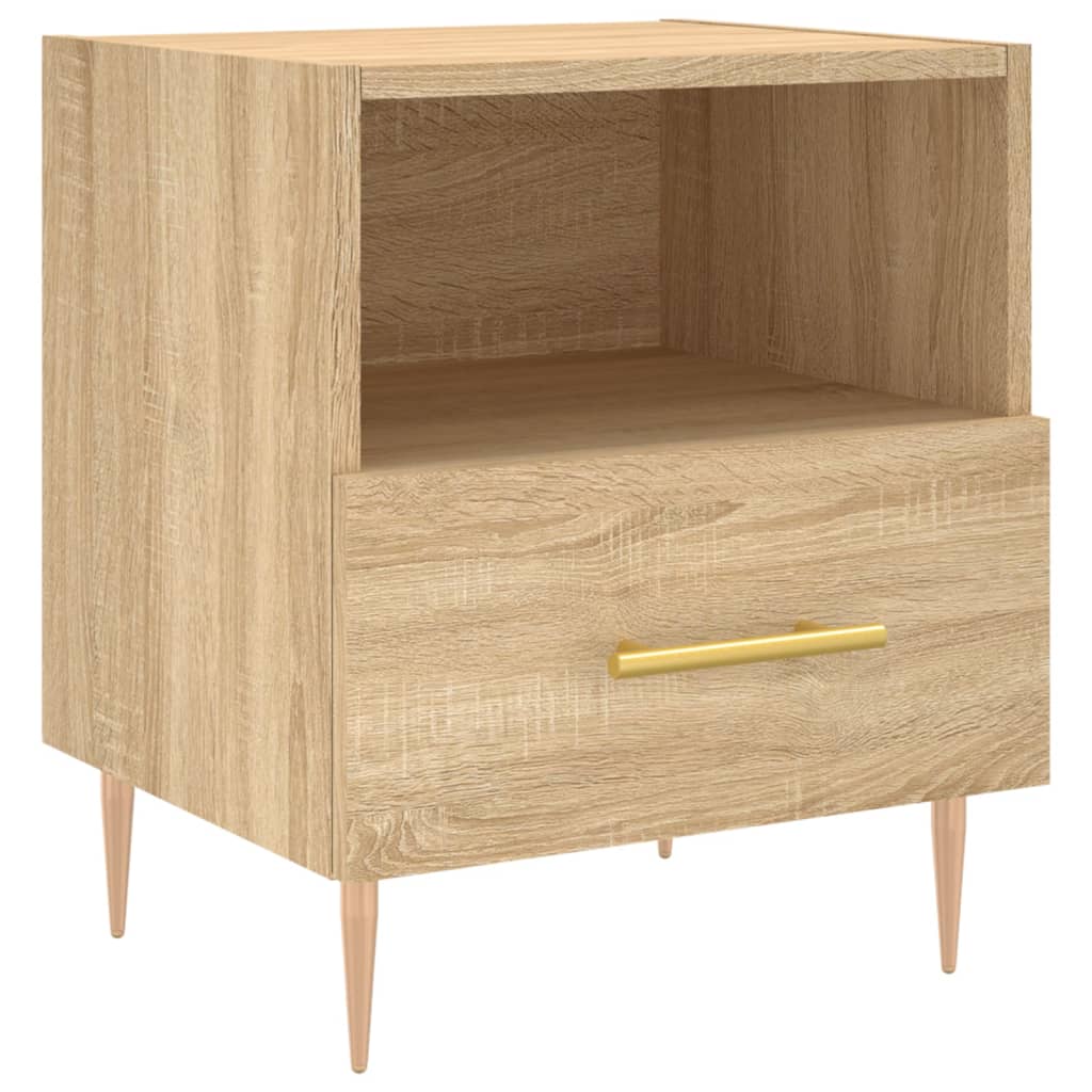 vidaXL Bedside Cabinets 2 pcs Sonoma Oak 40x35x47.5 cm Engineered Wood