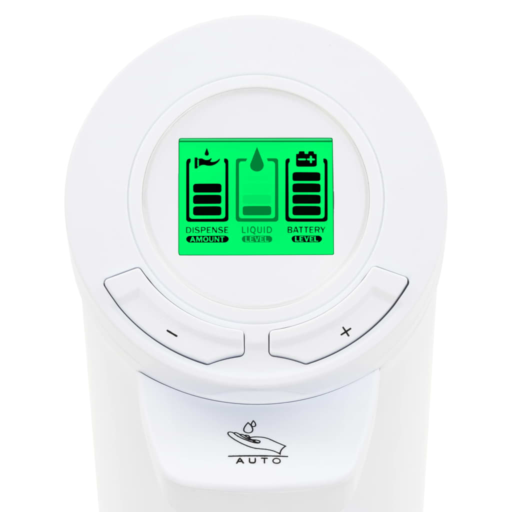 vidaXL Automatic Soap Dispenser Infrared Sensor LCD 250 ml Adjustable