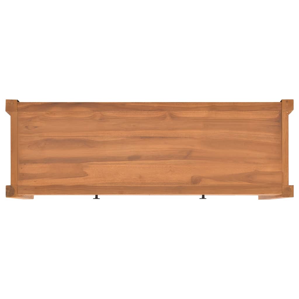 vidaXL TV Cabinet with Drawers 120x40x45 cm Solid Wood Teak