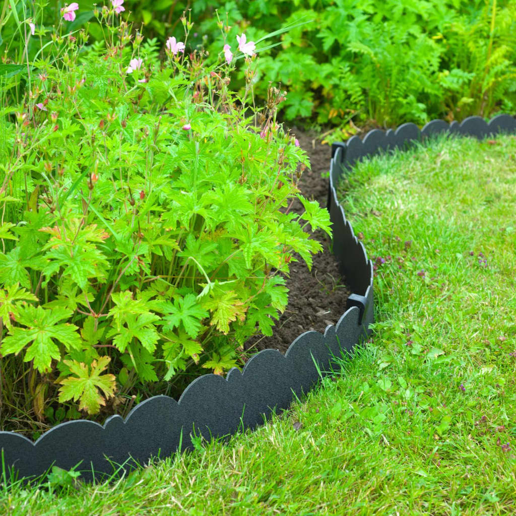 Nature Decorative Garden Border Edging 0.13x12 m 3 mm Black