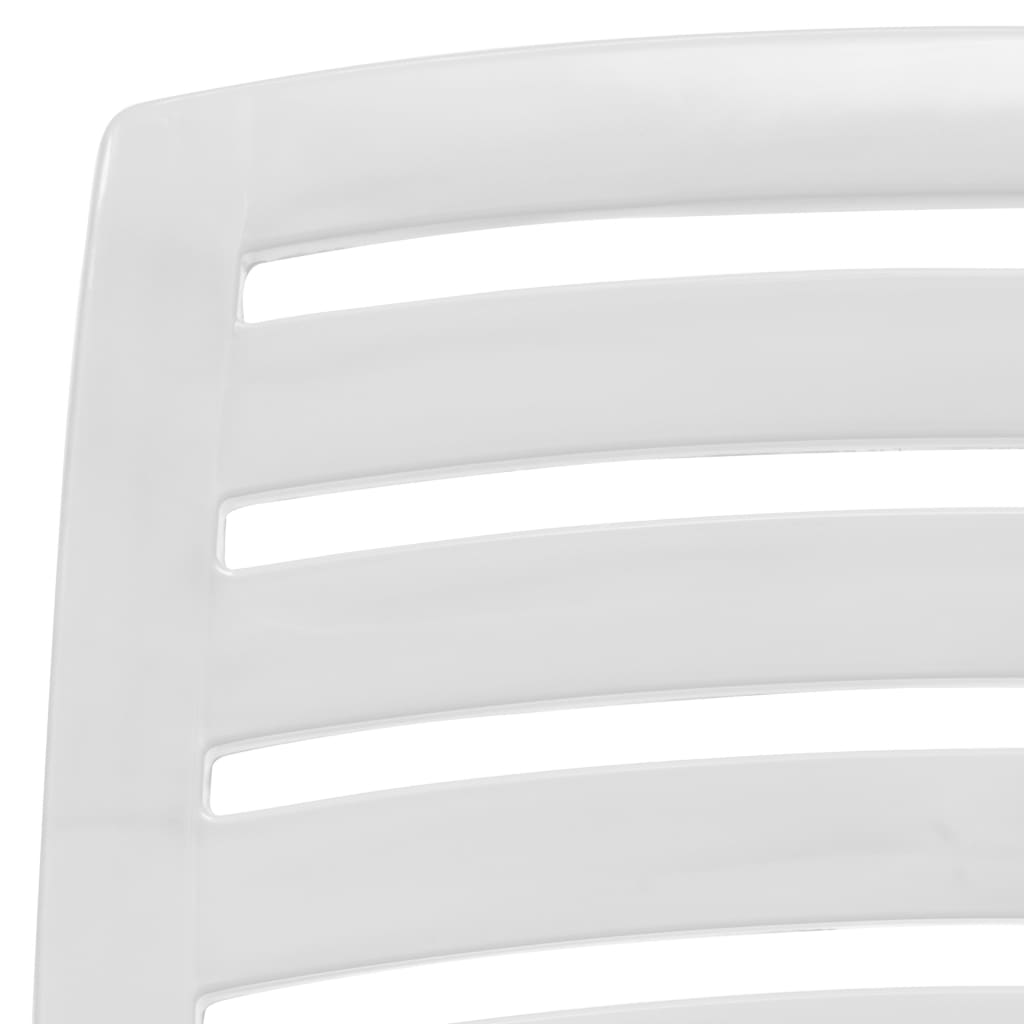 vidaXL Kids' Folding Beach Chair 4 pcs Plastic White