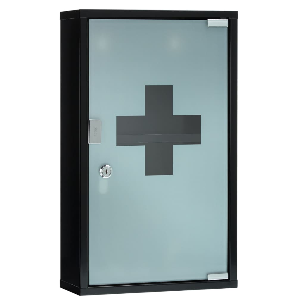 FIRST AID ONLY Emergency Cabinet 30x12x50 cm Black