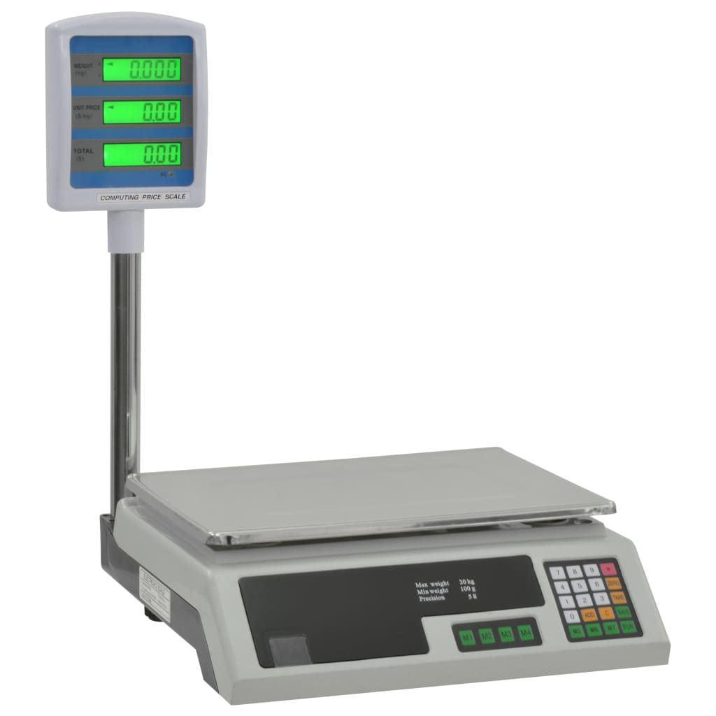 vidaXL Electronic Package Scale with LCD 30 kg