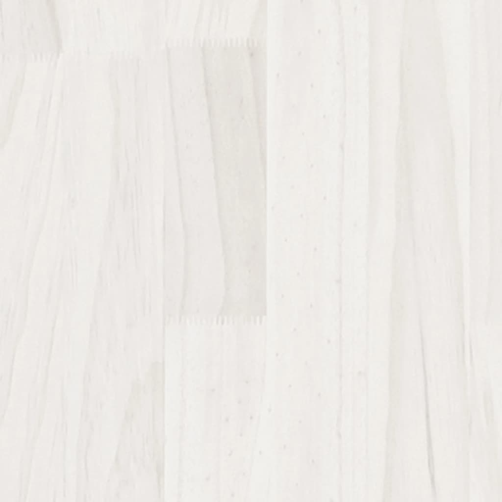 vidaXL Coffee Table White 75x50x33.5 cm Solid Pinewood