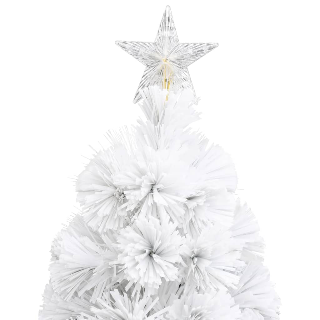 vidaXL Artificial Christmas Tree with LED White 64 cm Fibre Optic