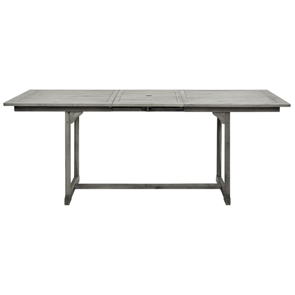 vidaXL Garden Dining Table (150-200)x100x75 cm Solid Acacia Wood
