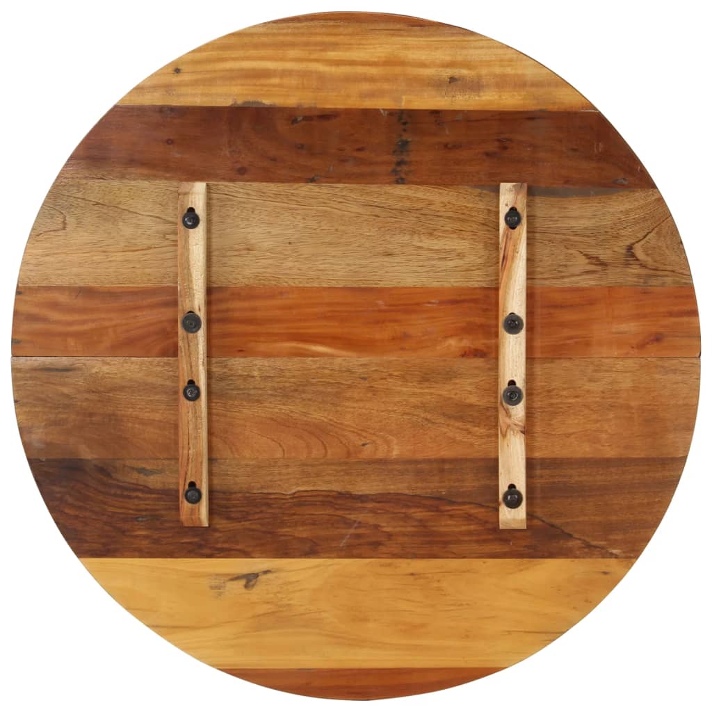 vidaXL Table Top Ø80x(1.5-1.6) cm Solid Wood Reclaimed