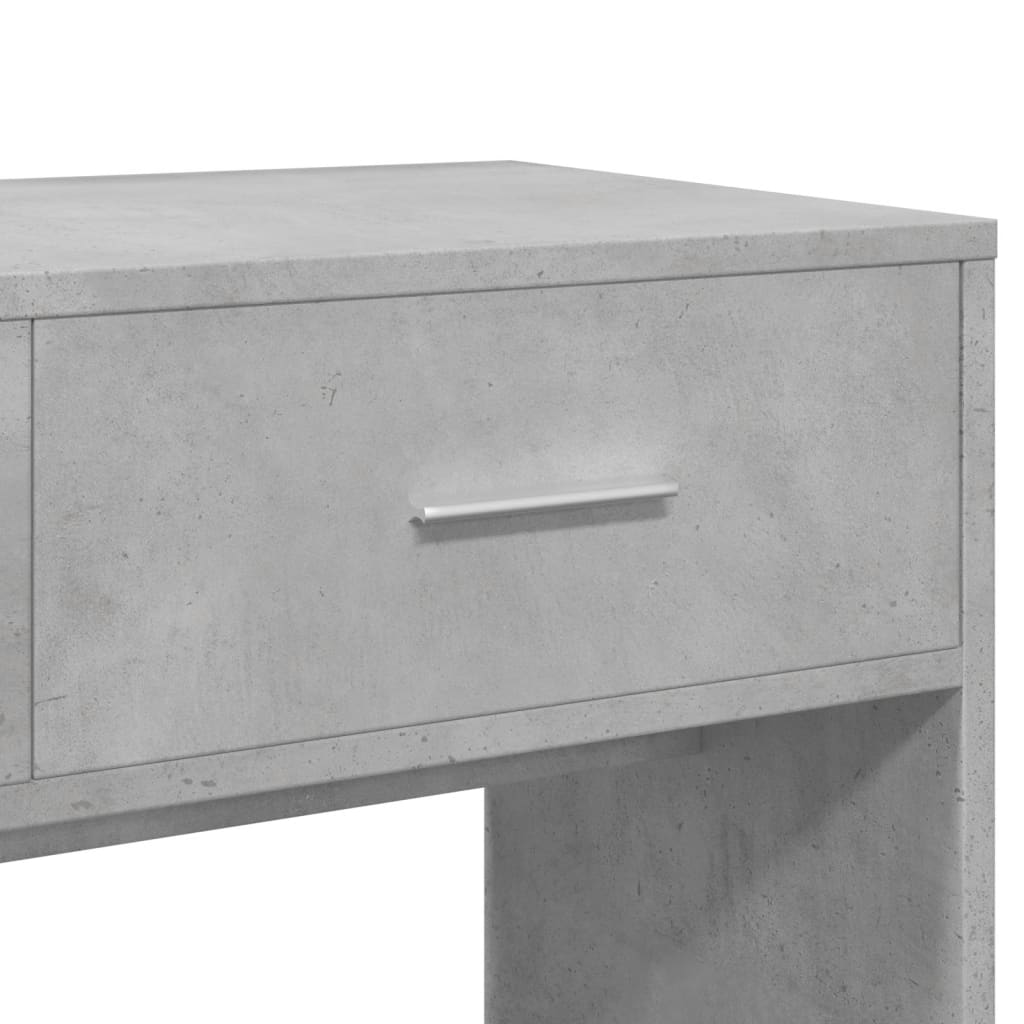 vidaXL Dressing Table with Mirror Concrete Grey 80x39x80 cm