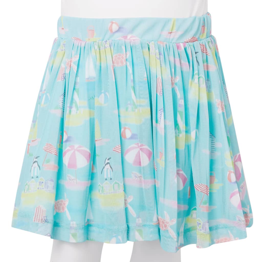 Kids' Pleated Skirt Light Aqua 92
