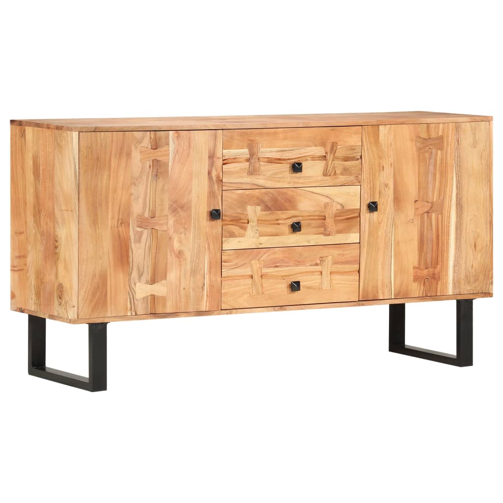 vidaXL Sideboard 150x40x75 cm Solid Acacia Wood