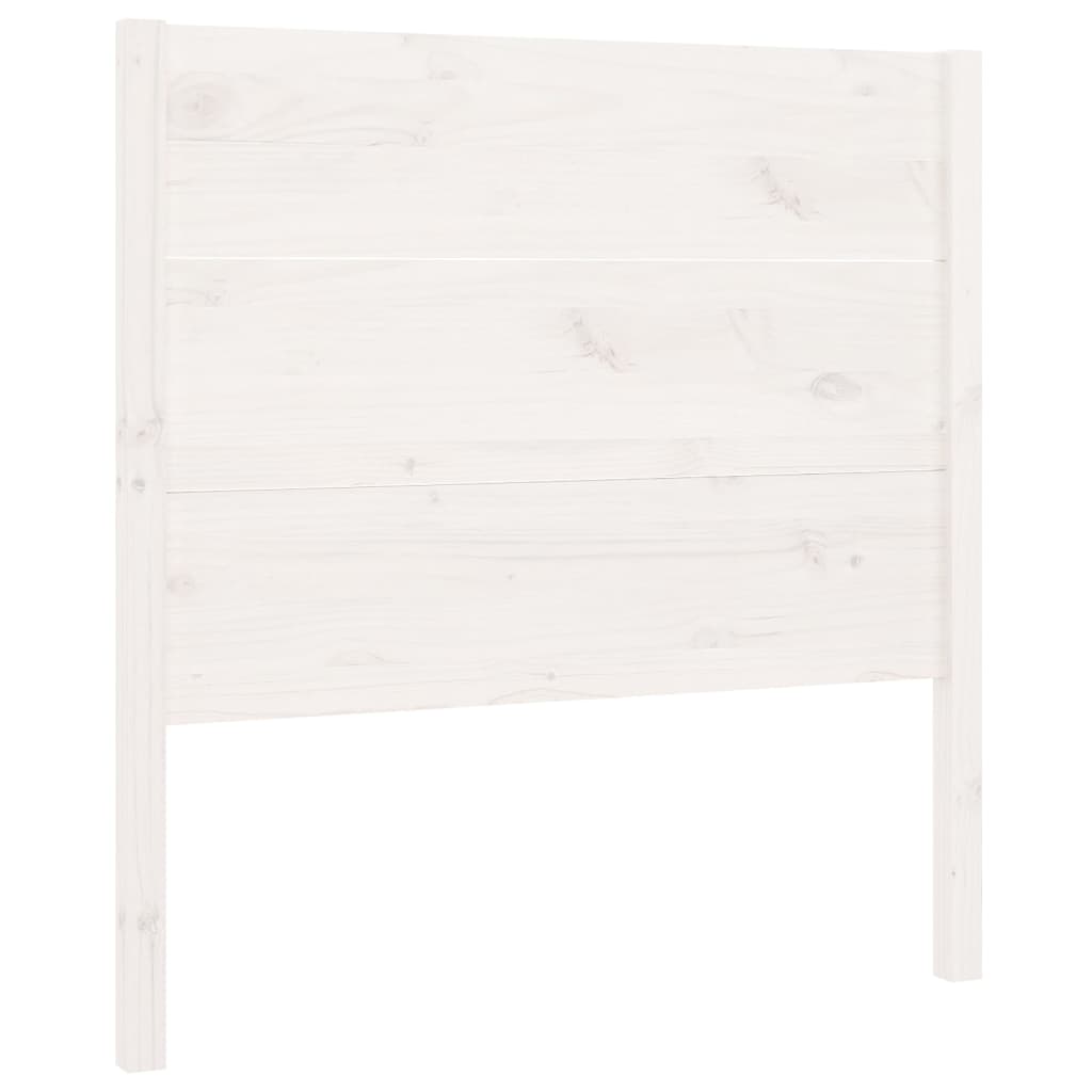 vidaXL Headboard White 81x4x100 cm Solid Wood Pine