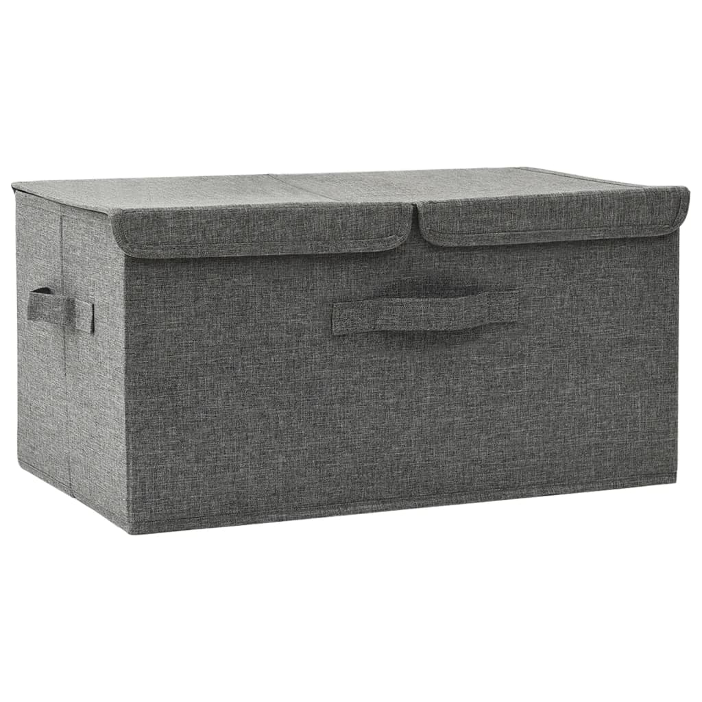 vidaXL Storage Box Fabric 50x30x25 cm Anthracite