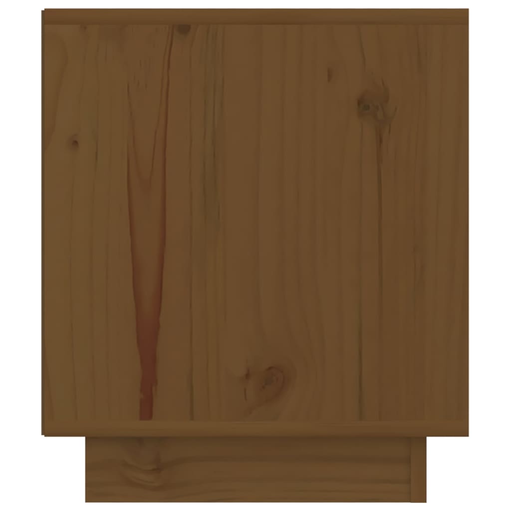 vidaXL Bedside Cabinet Honey Brown 40x34x40 cm Solid Wood Pine