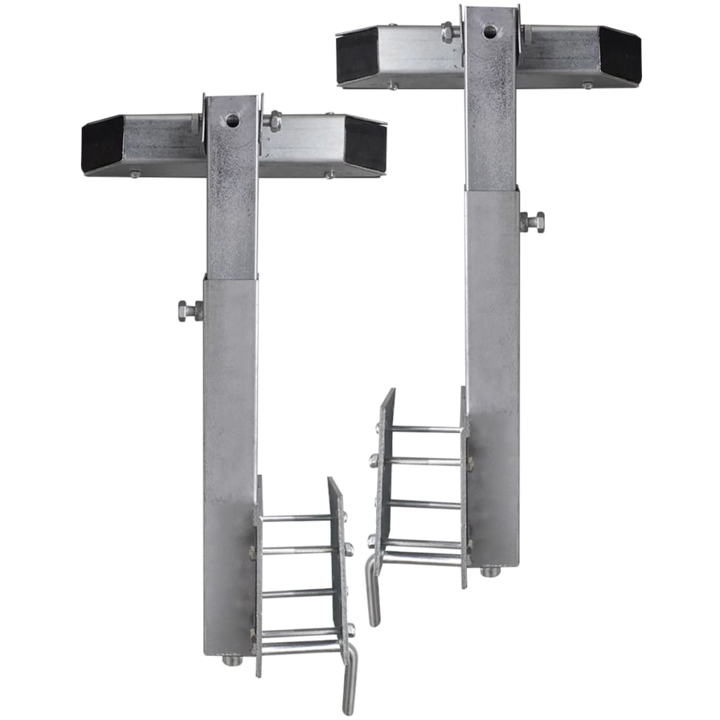 Boat Trailer Solid Bar Bow Support Set of 2 63 - 88 cm