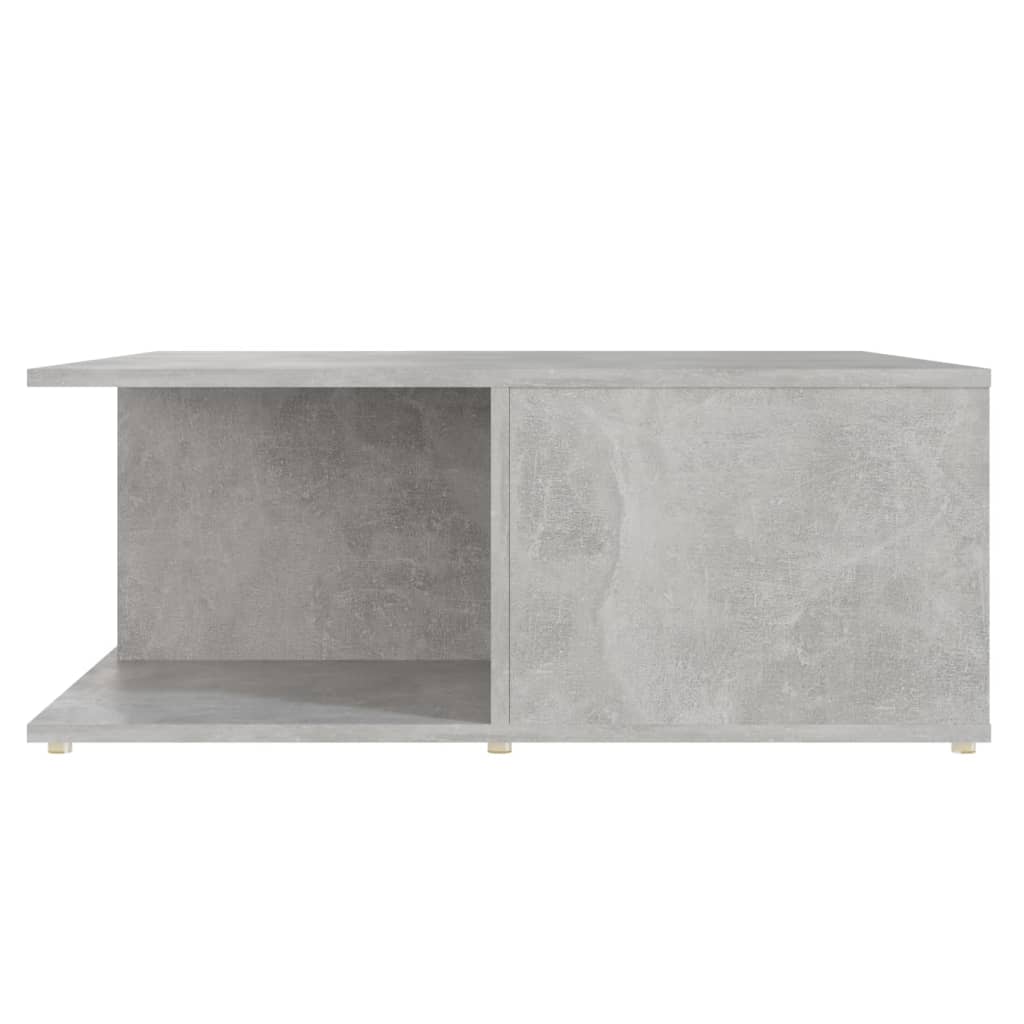 vidaXL Coffee Table Concrete Grey 80x80x31 cm Engineered Wood