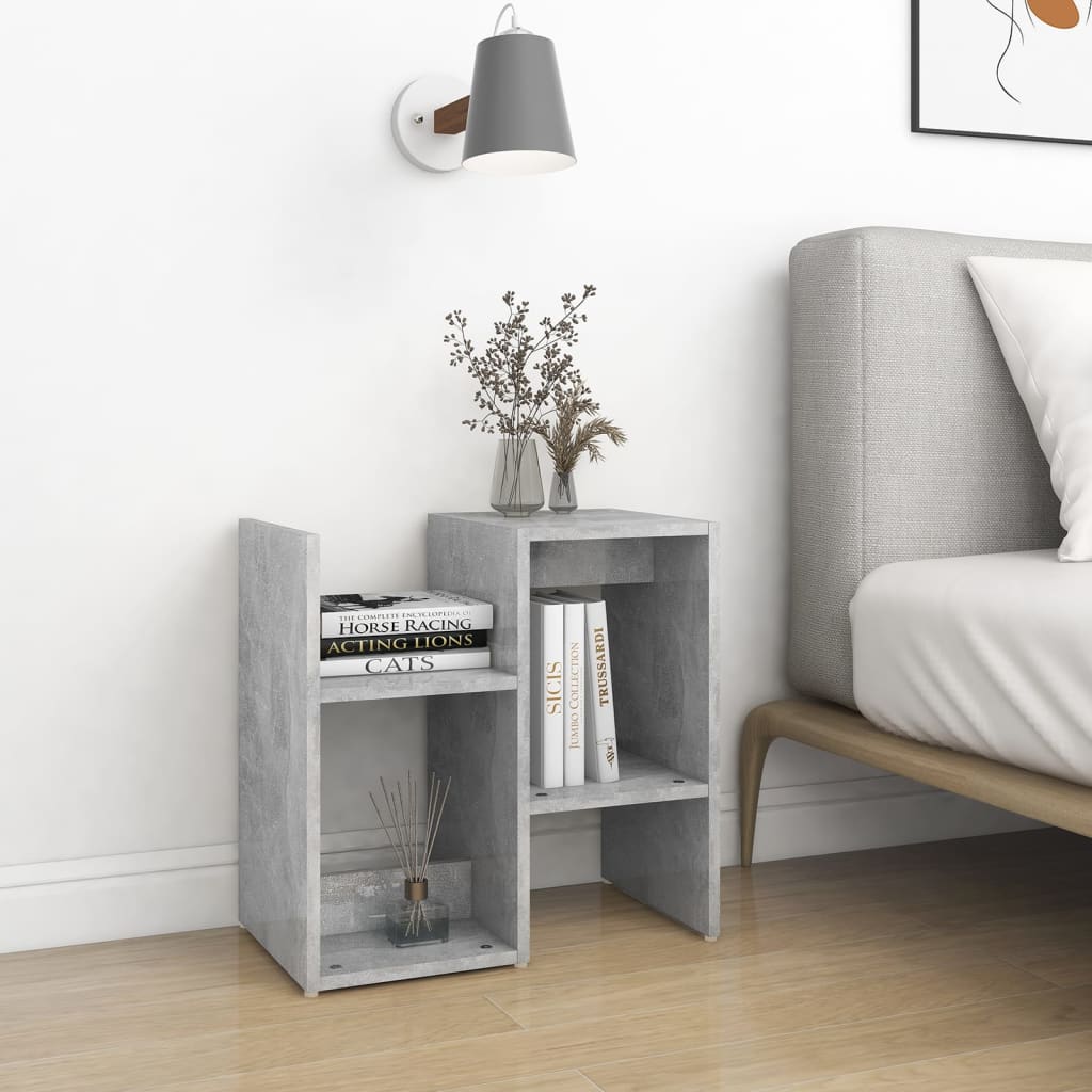 vidaXL Bedside Cabinets 2 pcs Concrete Grey 50x30x51.5 cm Engineered Wood