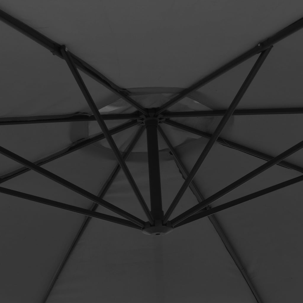 vidaXL Cantilever Umbrella with Aluminium Pole 350 cm Anthracite