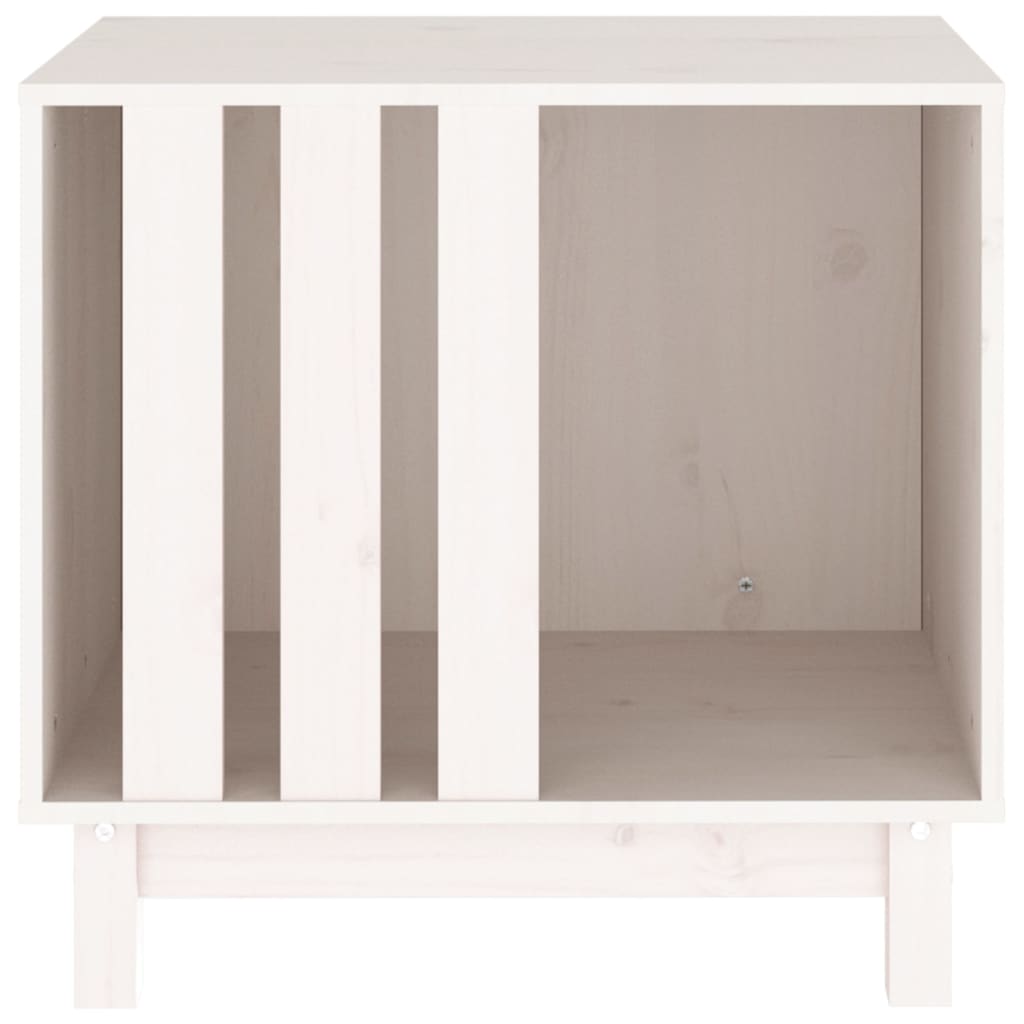 vidaXL Dog House White 60x45x57 cm Solid Wood Pine vidaXL.ie