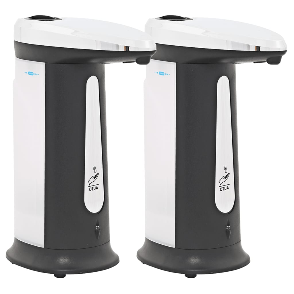 vidaXL Automatic Soap Dispensers 2 pcs Infrared Sensor 800 ml Chime