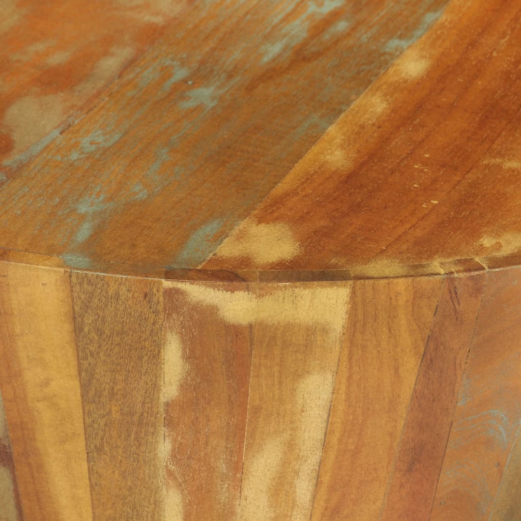 vidaXL Coffee Table Ø65x31 cm Solid Reclaimed Wood