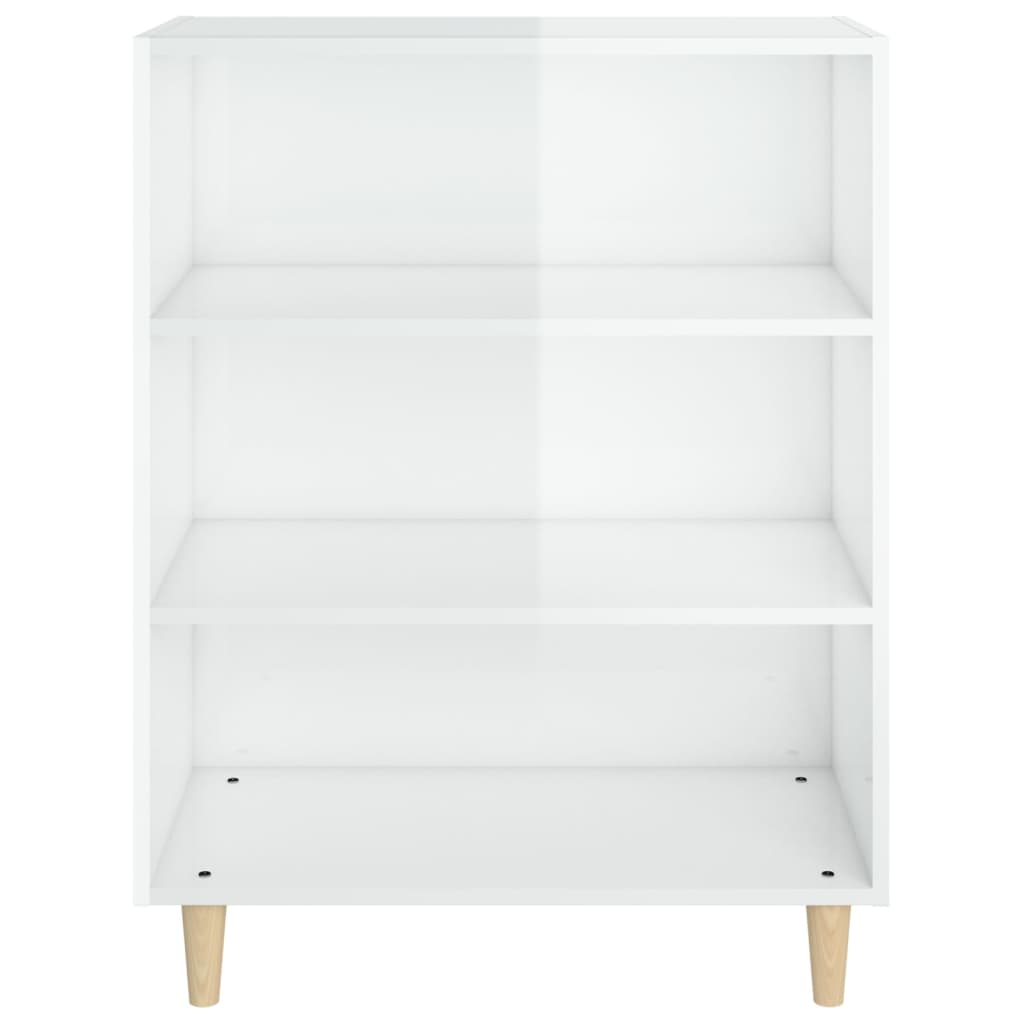 vidaXL Sideboard High Gloss White 69.5x32.5x90 cm Engineered Wood