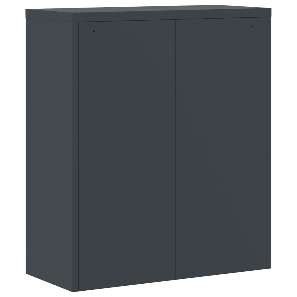 vidaXL File Cabinet Anthracite and White 90x40x105 cm Steel