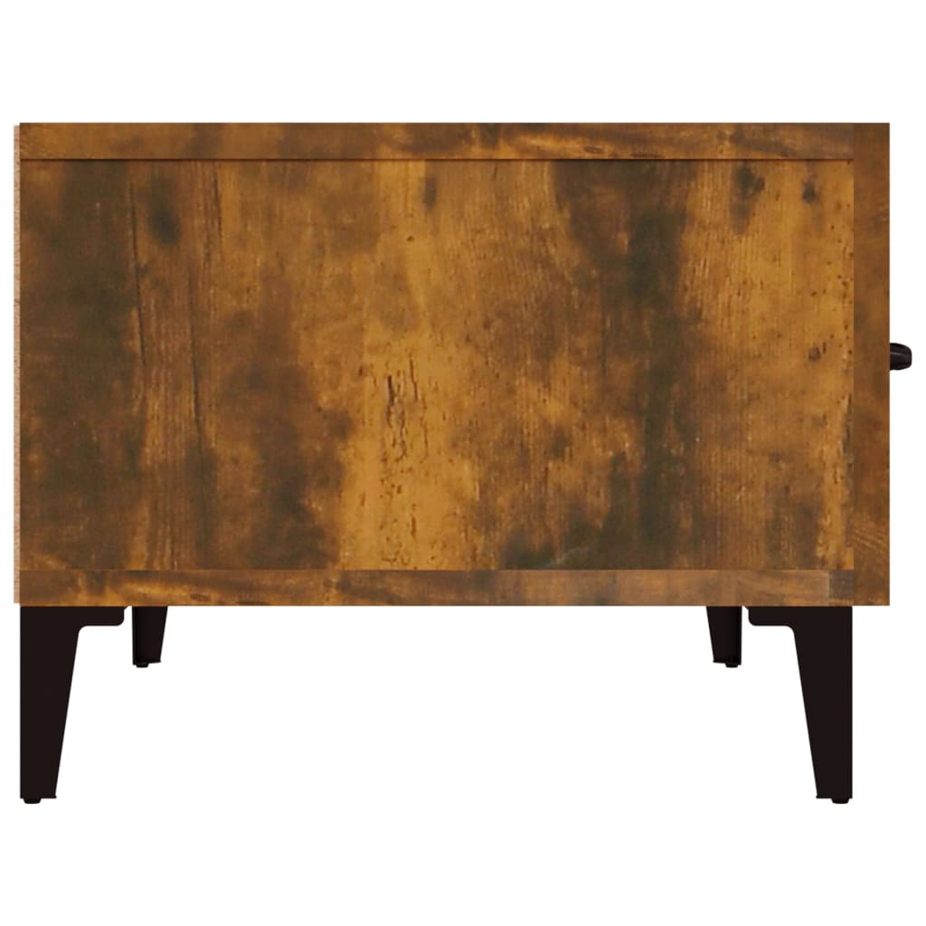 vidaXL TV Cabinet Smoked Oak 150x34,5x30 cm Engineered Wood